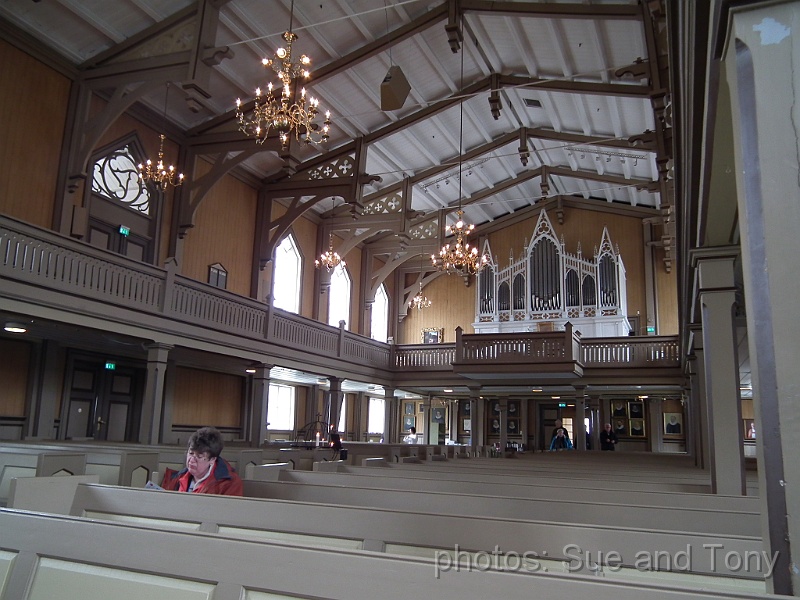 day5_Tromso_11.jpg - just by the quay is the Lutheran Cathedral.  This was shut last time we were here so we were pleased to find it open today