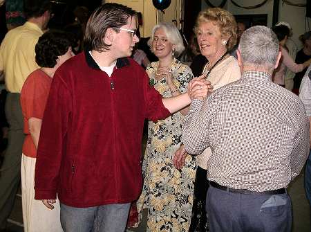 Sue and Tony's wedding party on 30 November 2003