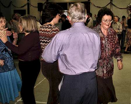 Sue and Tony's wedding party on 30 November 2003