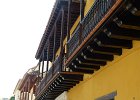 the wooden balconies are prone to attack by termites : 2013 Holidays, Cartagena, Colombia, Holidays, Other, Places, Street scenes, World Cruise 2013