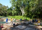 the rafts being  readied for use : 2013 Holidays, Family History, Holidays, Jamaica, Martha Brae Jamaica, Montego Bay, Mountians Rivers and waterways, Places, Rivers, World Cruise 2013