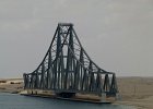 this rail bridge closes twice a day to allow trains to cross the canal : 2013 Holidays, Canals, Coastline, Egypt, Holidays, Mountians Rivers and waterways, Places, Suez, Suez Canal, World Cruise 2013